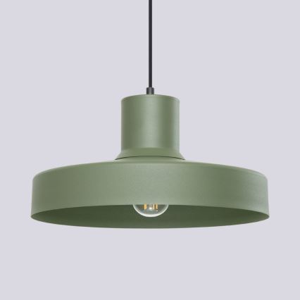 Lestenec na vrvici BILO 1xE27/15W/230V pr. 35 cm zelena