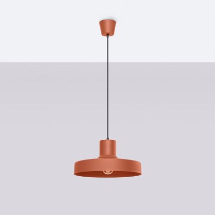 Lestenec na vrvici BILO 1xE27/15W/230V pr. 35 cm oranžna