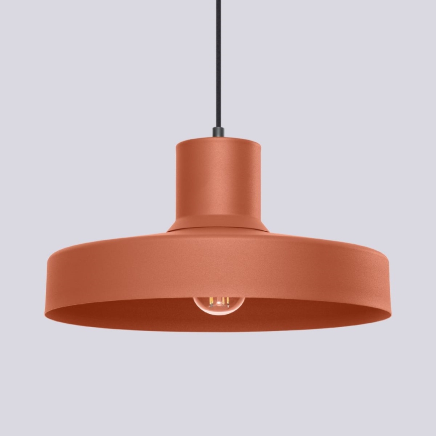 Lestenec na vrvici BILO 1xE27/15W/230V pr. 35 cm oranžna