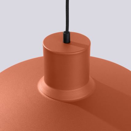 Lestenec na vrvici BILO 1xE27/15W/230V pr. 35 cm oranžna