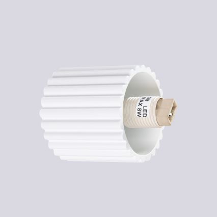 Kopalniška stenska svetilka HALO 1xG9/8W/230V pr. 12 cm IP44 bela
