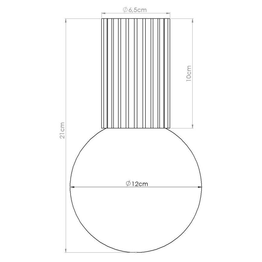 Kopalniška stropna svetilka HALO 1xG9/8W/230V pr. 12 cm IP44 bela