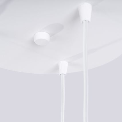 Lestenec na vrvici HALO 3xG9/8W/230V pr. 25 cm bela