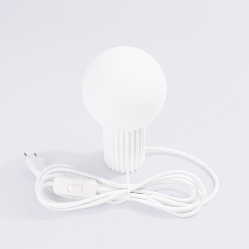 Namizna svetilka HALO 1xG9/8W/230V pr. 12 cm bela