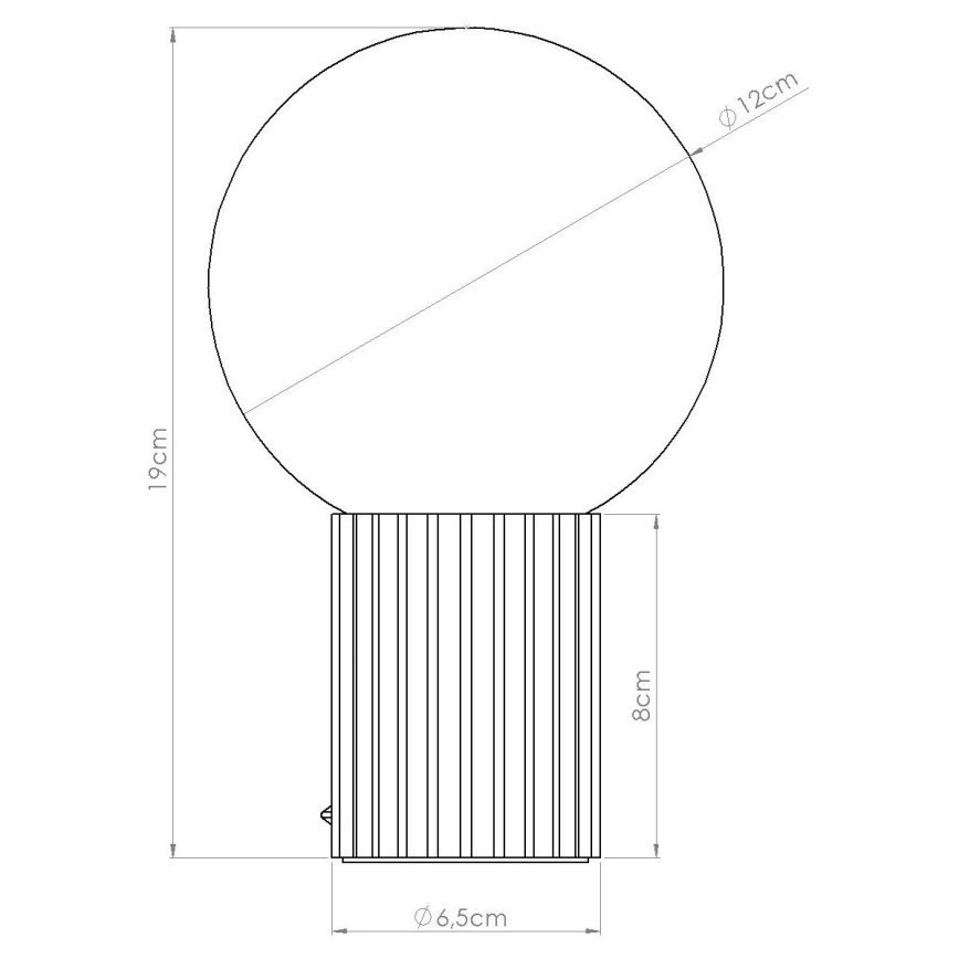 Namizna svetilka HALO 1xG9/8W/230V pr. 12 cm bela