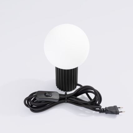 Namizna svetilka HALO 1xG9/8W/230V pr. 12 cm črna