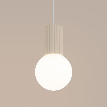 Lestenec na vrvici HALO 1xG9/8W/230V pr. 12 cm krem barva