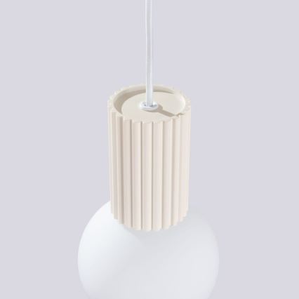 Lestenec na vrvici HALO 1xG9/8W/230V pr. 12 cm krem barva