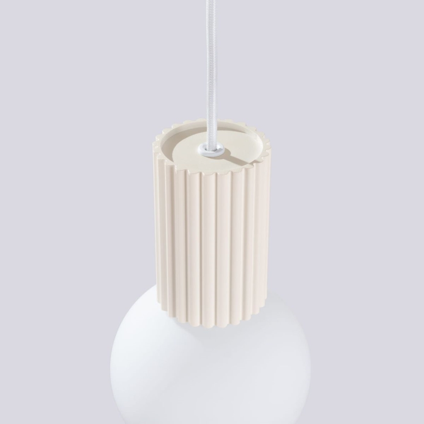 Lestenec na vrvici HALO 1xG9/8W/230V pr. 12 cm krem barva