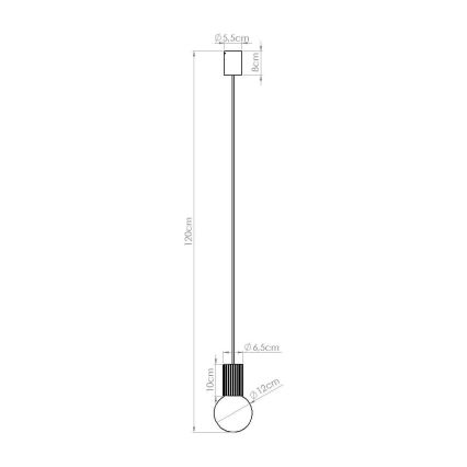 Lestenec na vrvici HALO 1xG9/8W/230V pr. 12 cm krem barva
