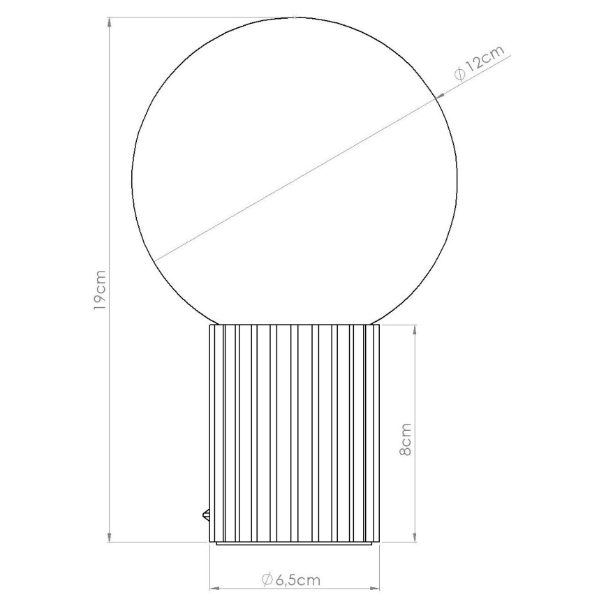 Namizna svetilka HALO 1xG9/8W/230V pr. 12 cm krem barva