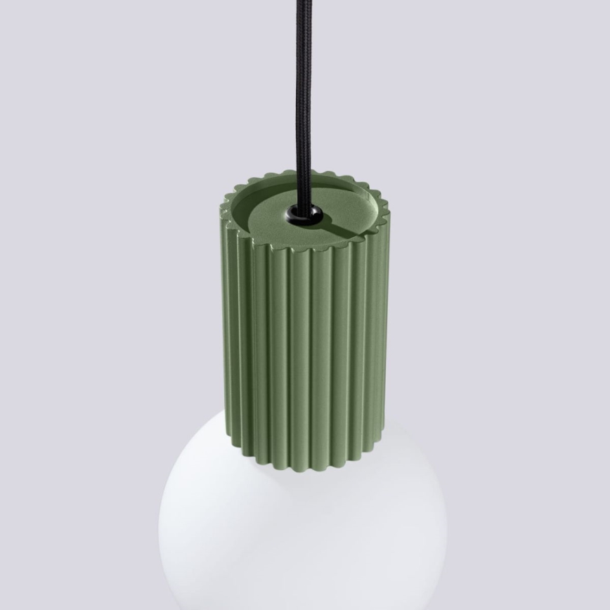 Lestenec na vrvici HALO 1xG9/8W/230V pr. 12 cm zelena