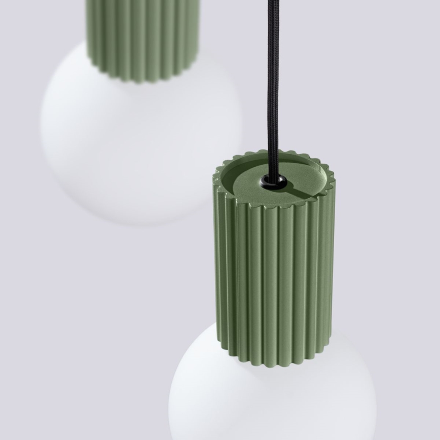 Lestenec na vrvici HALO 3xG9/8W/230V pr. 25 cm zelena
