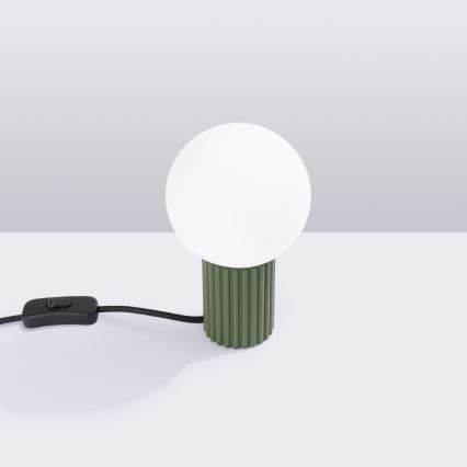Namizna svetilka HALO 1xG9/8W/230V pr. 12 cm zelena