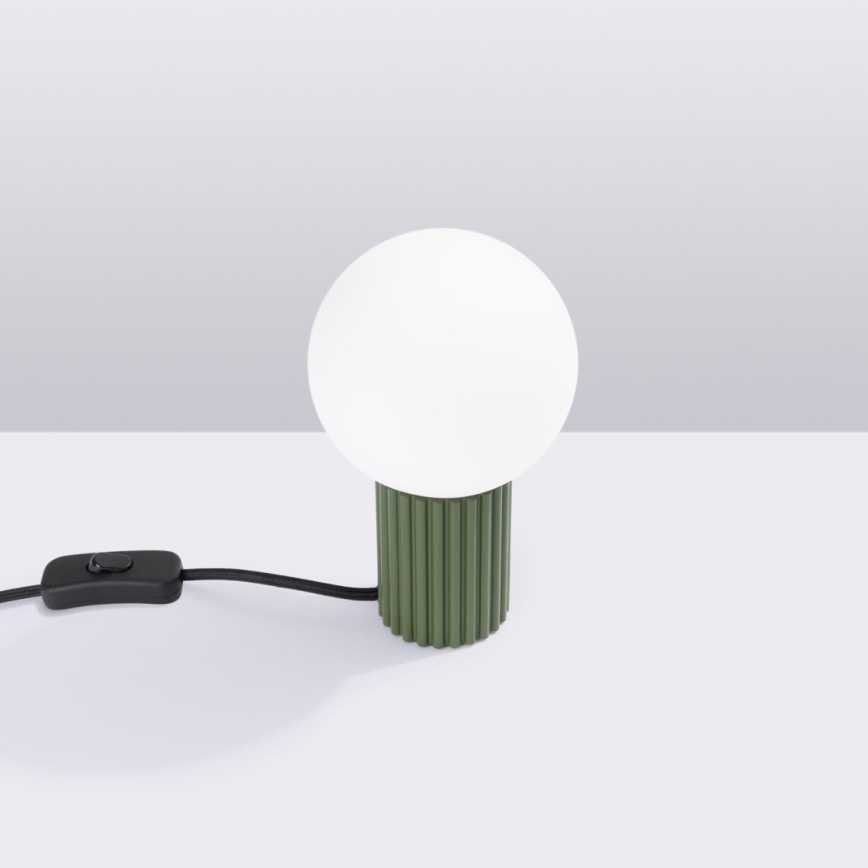 Namizna svetilka HALO 1xG9/8W/230V pr. 12 cm zelena