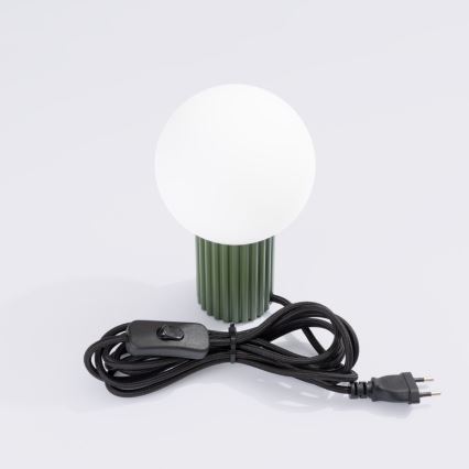 Namizna svetilka HALO 1xG9/8W/230V pr. 12 cm zelena