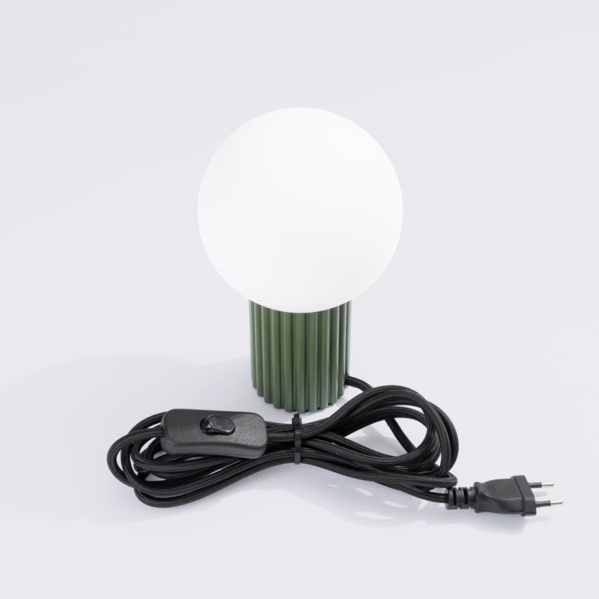 Namizna svetilka HALO 1xG9/8W/230V pr. 12 cm zelena