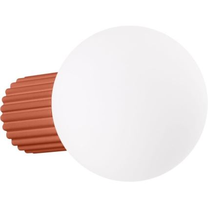Kopalniška stenska svetilka HALO 1xG9/8W/230V pr. 12 cm IP44 oranžna