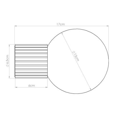 Kopalniška stenska svetilka HALO 1xG9/8W/230V pr. 12 cm IP44 oranžna