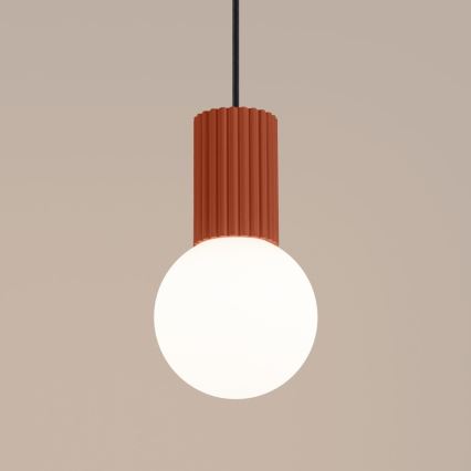 Lestenec na vrvici HALO 1xG9/8W/230V pr. 12 cm oranžna