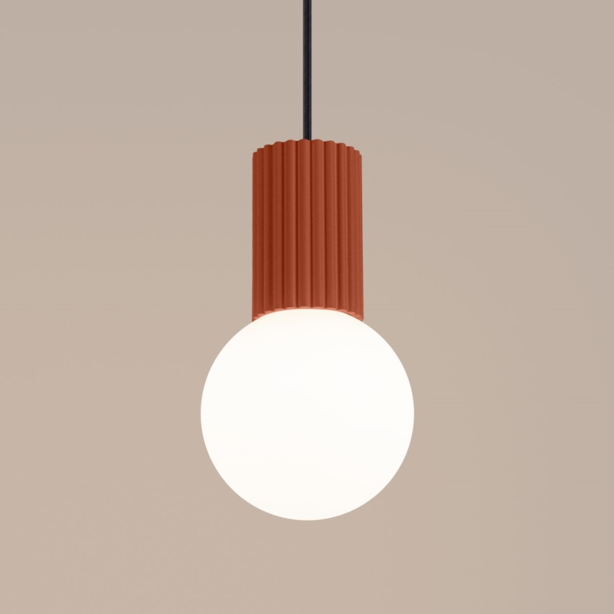 Lestenec na vrvici HALO 1xG9/8W/230V pr. 12 cm oranžna