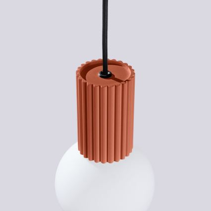 Lestenec na vrvici HALO 1xG9/8W/230V pr. 12 cm oranžna
