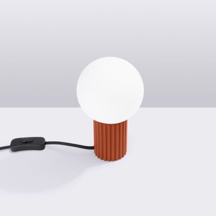 Namizna svetilka HALO 1xG9/8W/230V pr. 12 cm oranžna