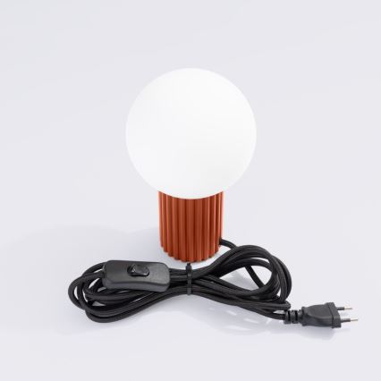 Namizna svetilka HALO 1xG9/8W/230V pr. 12 cm oranžna