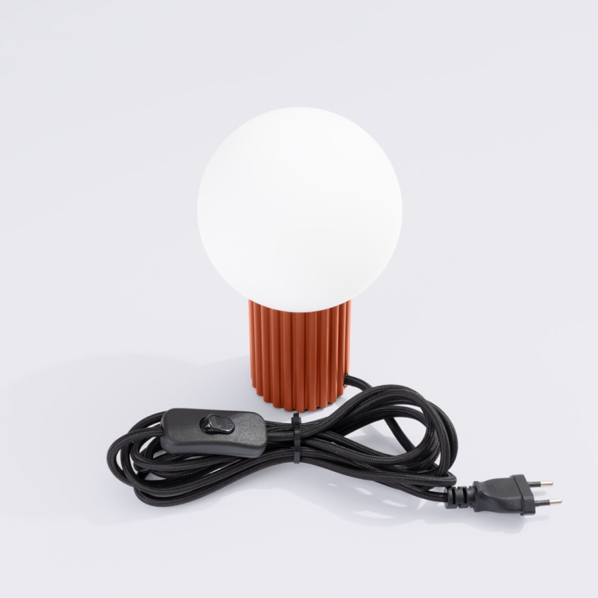 Namizna svetilka HALO 1xG9/8W/230V pr. 12 cm oranžna