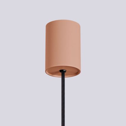 Lestenec na vrvici HALO 1xG9/8W/230V pr. 12 cm rjava