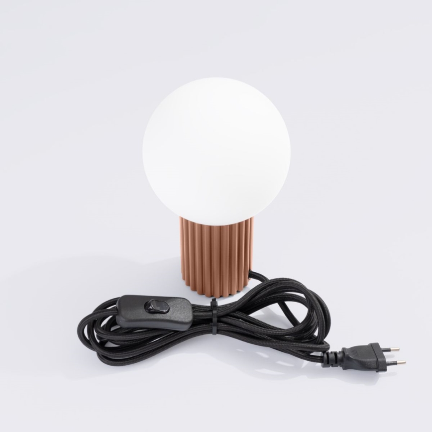 Namizna svetilka HALO 1xG9/8W/230V pr. 12 cm rjava