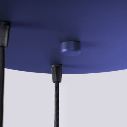 Lestenec na vrvici HALO 3xG9/8W/230V pr. 25 cm modra