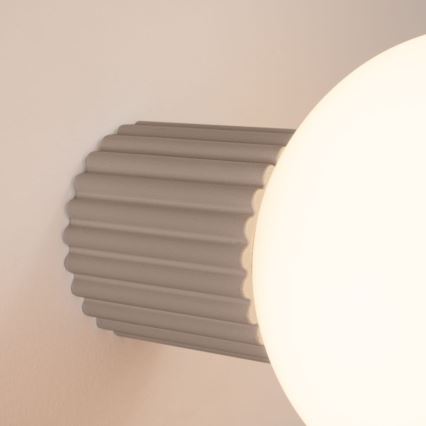 Kopalniška stenska svetilka HALO 1xG9/8W/230V pr. 12 cm IP44 bež