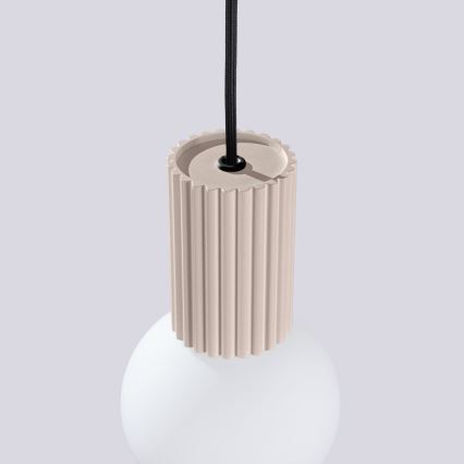 Lestenec na vrvici HALO 1xG9/8W/230V pr. 12 cm bež