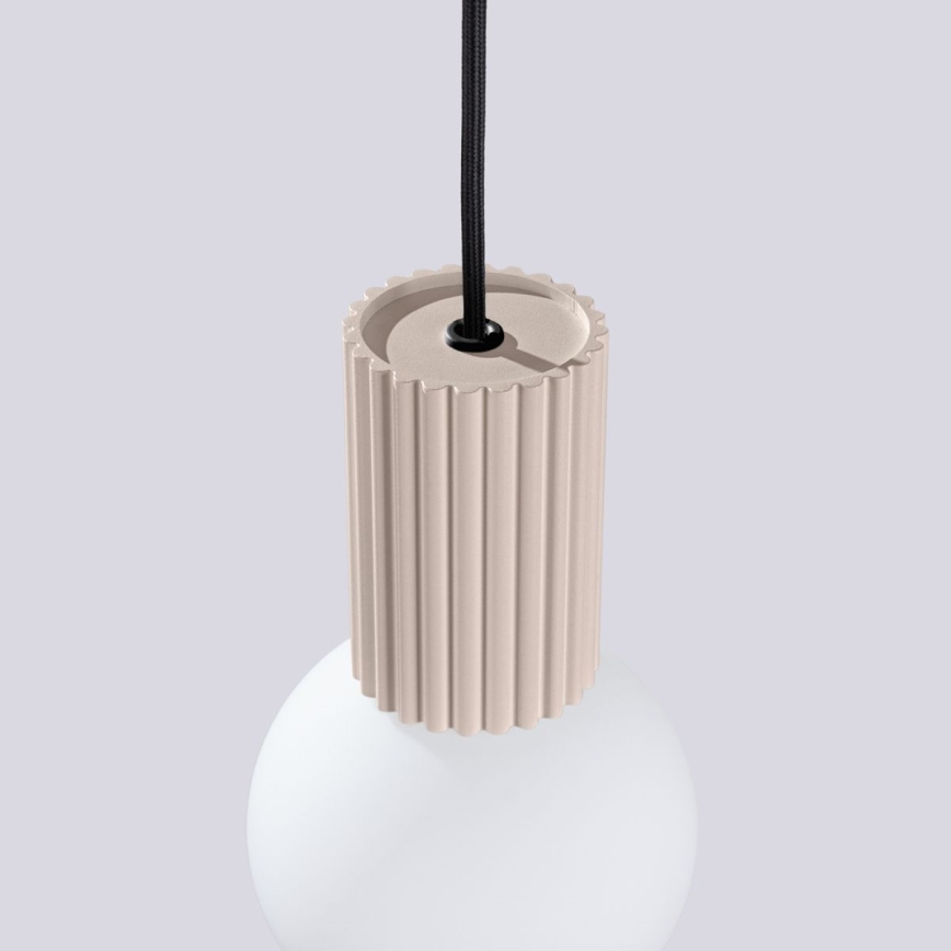 Lestenec na vrvici HALO 1xG9/8W/230V pr. 12 cm bež
