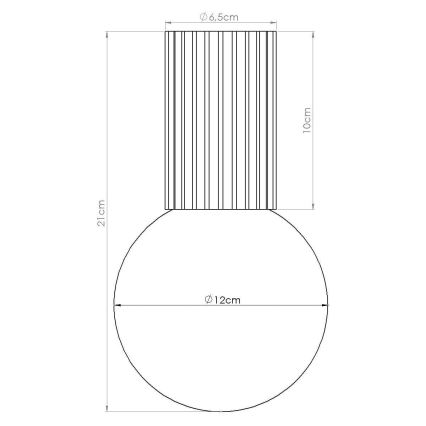 Kopalniška stropna svetilka HALO 1xG9/8W/230V pr. 12 cm IP44 rdeča