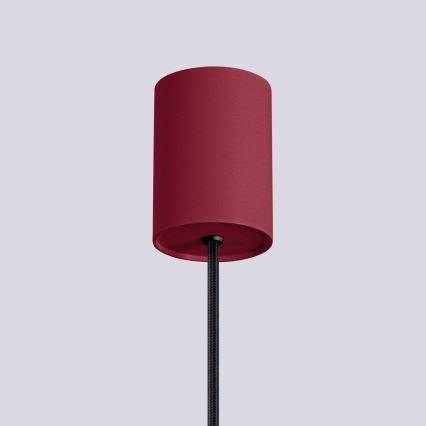 Lestenec na vrvici HALO 1xG9/8W/230V pr. 12 cm rdeča