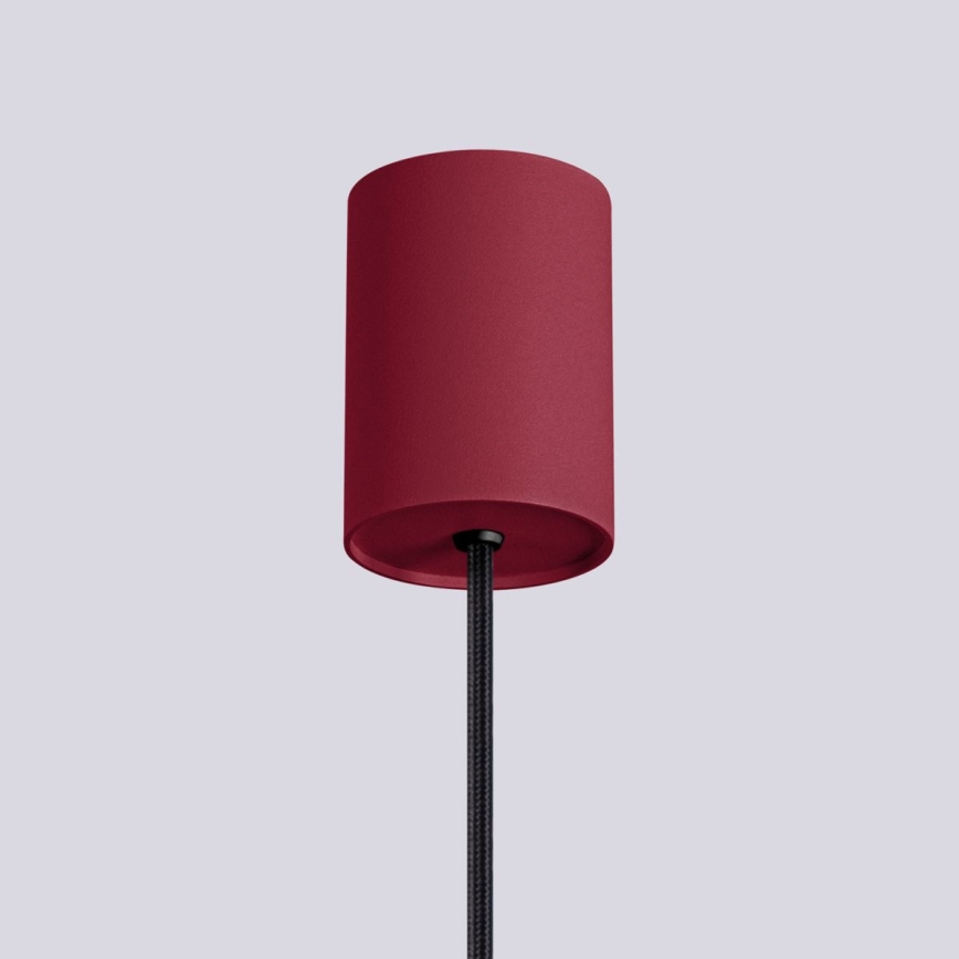 Lestenec na vrvici HALO 1xG9/8W/230V pr. 12 cm rdeča