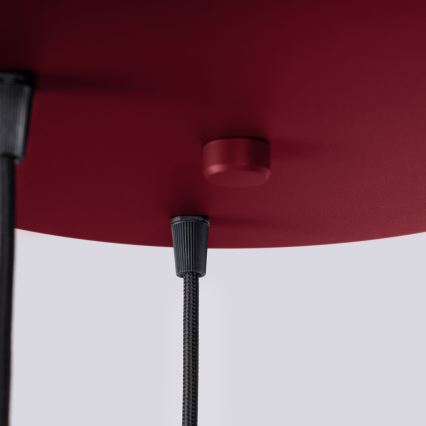 Lestenec na vrvici HALO 3xG9/8W/230V pr. 25 cm rdeča