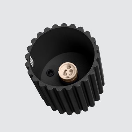 Točkovno svetilo AURA 1xGU10/10W/230V, premer 10 cm, črne barve