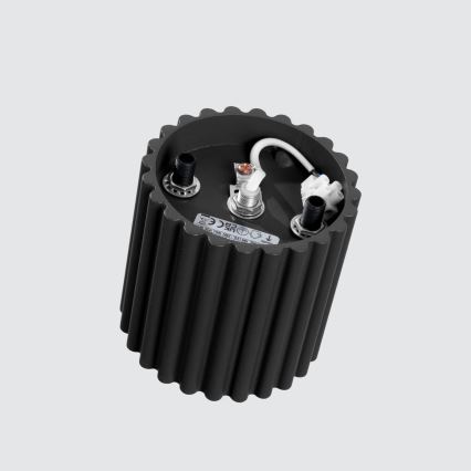 Točkovno svetilo AURA 1xGU10/10W/230V, premer 10 cm, črne barve