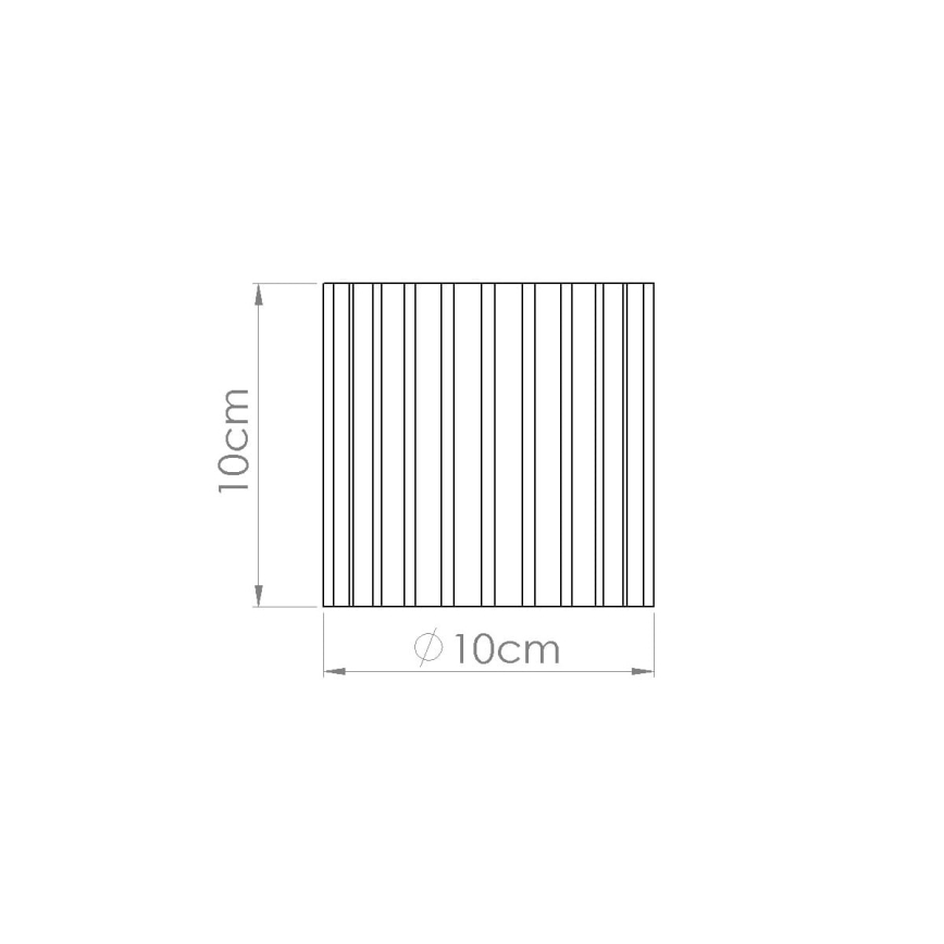 Točkovno svetilo AURA 1xGU10/10W/230V, premer 10 cm, črne barve