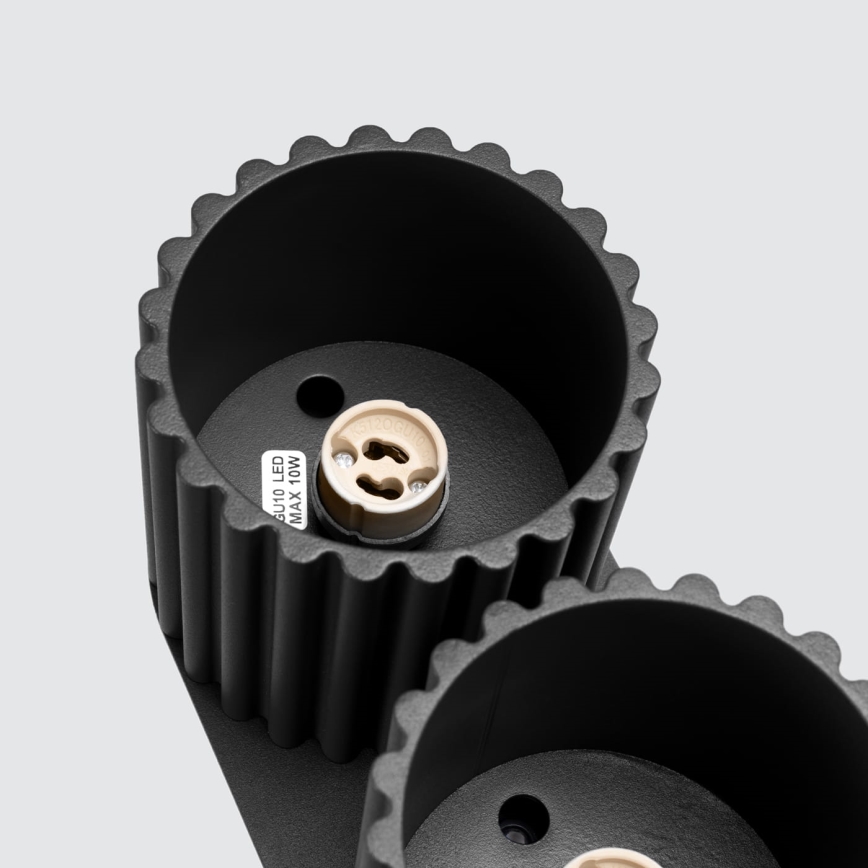 Točkovna svetilka AURA 2xGU10/10W/230V črna