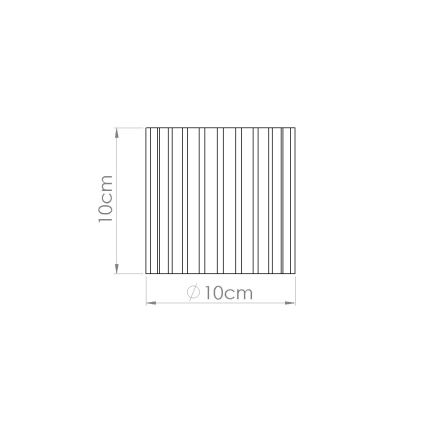Usmerjena svetilka AURA 1xGU10/10W/230V, premer 10 cm, zelena