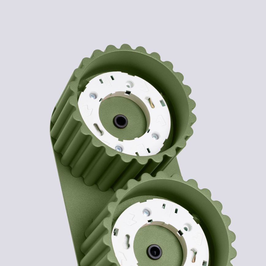 Točkovna svetilka AURA 2xGX53/10W/230V zelena