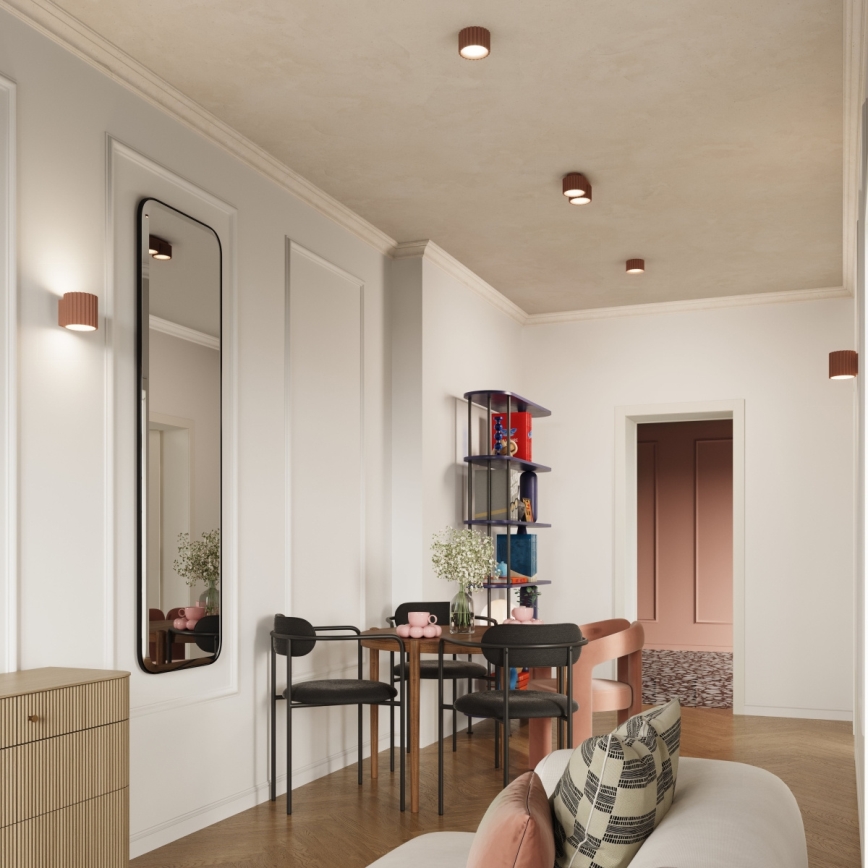 Točkovno svetilo AURA 2xGX53/10W/230V rjavo