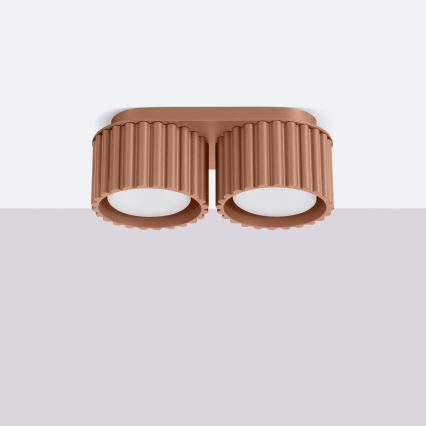 Točkovno svetilo AURA 2xGX53/10W/230V rjavo