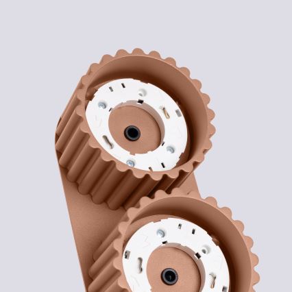 Točkovno svetilo AURA 2xGX53/10W/230V rjavo