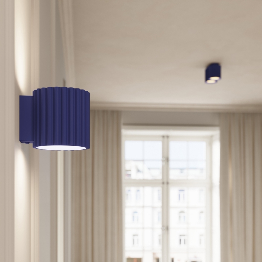 Stenska svetilka AURA 1xG9/10W/230V modra