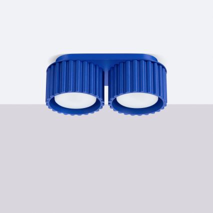 Točkovna svetilka AURA 2xGX53/10W/230V, modra